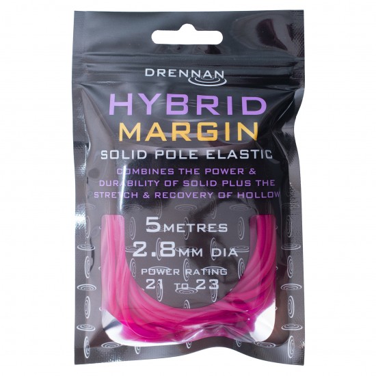 Elastic Rubeziana Drennan - Hybrid Margin Elastic 2.8mm Pink 5m Elastic Rubeziana Drennan - Hybrid Margin Elastic 2.8mm Pink 5m